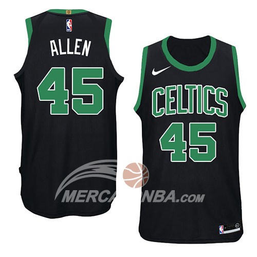 Maglia NBA Boston Celtics Kadeem Allen Statement 2018 Nero